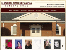 Tablet Screenshot of bgsfuneralhome.com